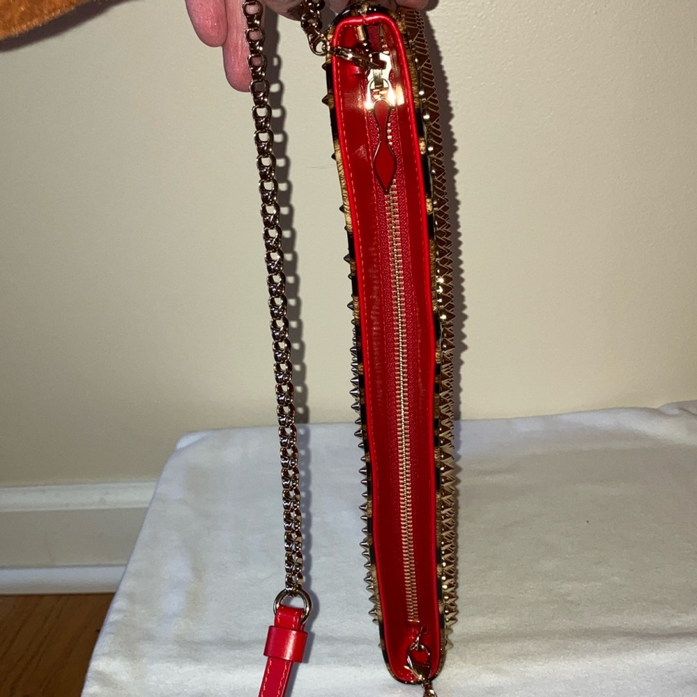 Christian Louboutin Loubiposh Animal print Crossbody Clutch - Picture 9 of 17